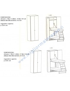 letto a scomparsa matrimoniale 2