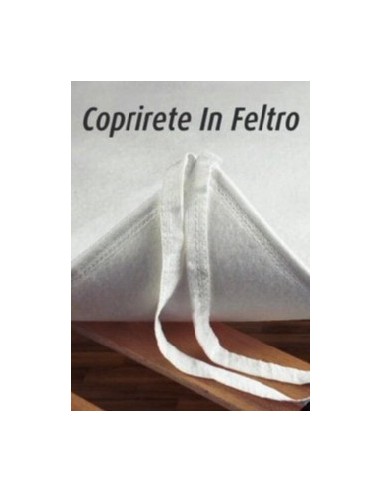 Coprirete in feltro con lacci