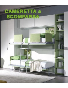 bed gemini 2 beds in wall