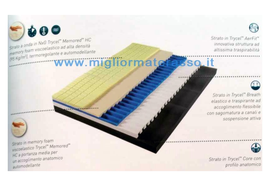 Trycel Memory foam Mattress 422