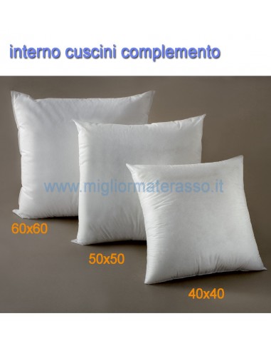 Interno per cuscini d'arredo 40x40 50x50 60x60 cm varie misure