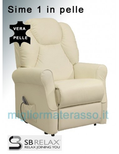 Poltrona alzante Vera Pelle