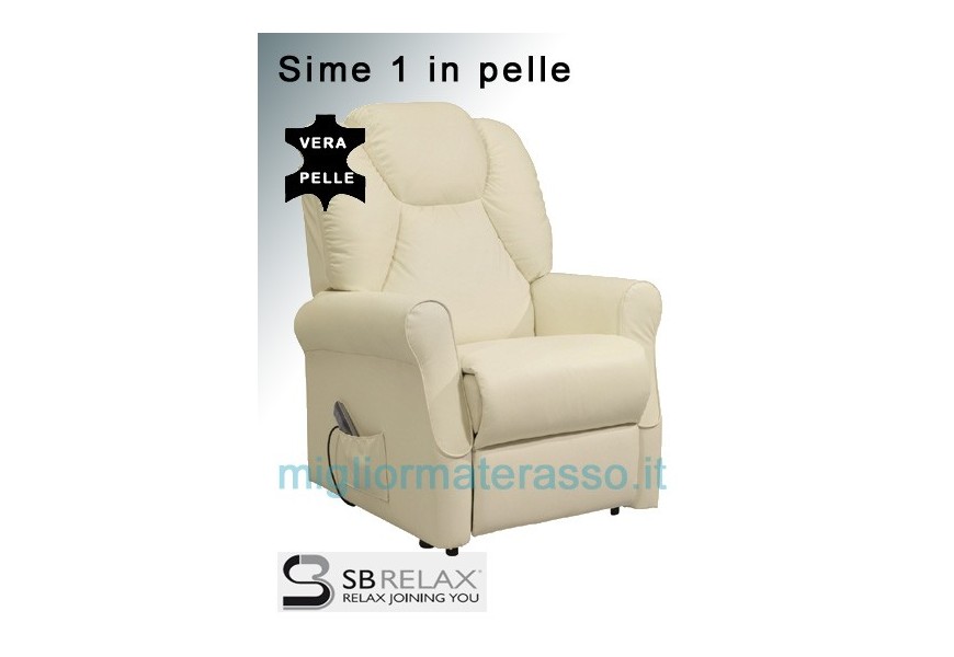 Poltrona alzante Vera Pelle