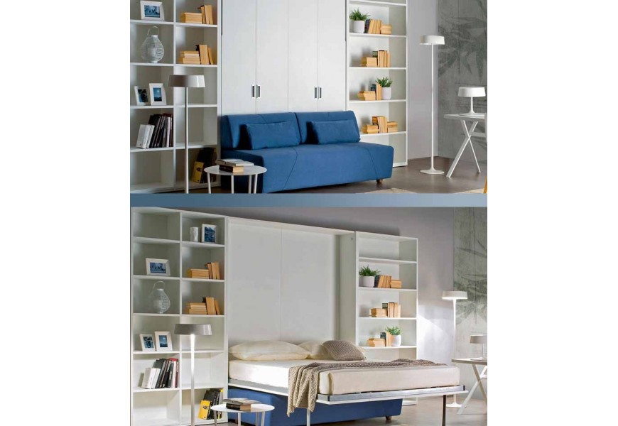 wall bed with sofa