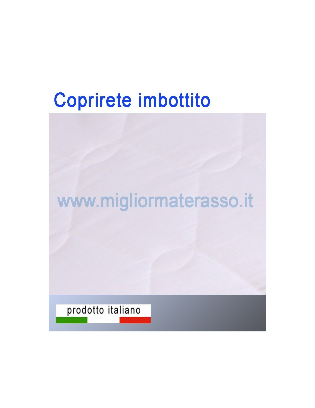 Coprirete singolo imbottito