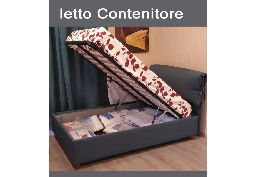 Letto contenitore piazza e mezza