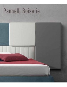 Testiera con pannelli imbottiti  a muro