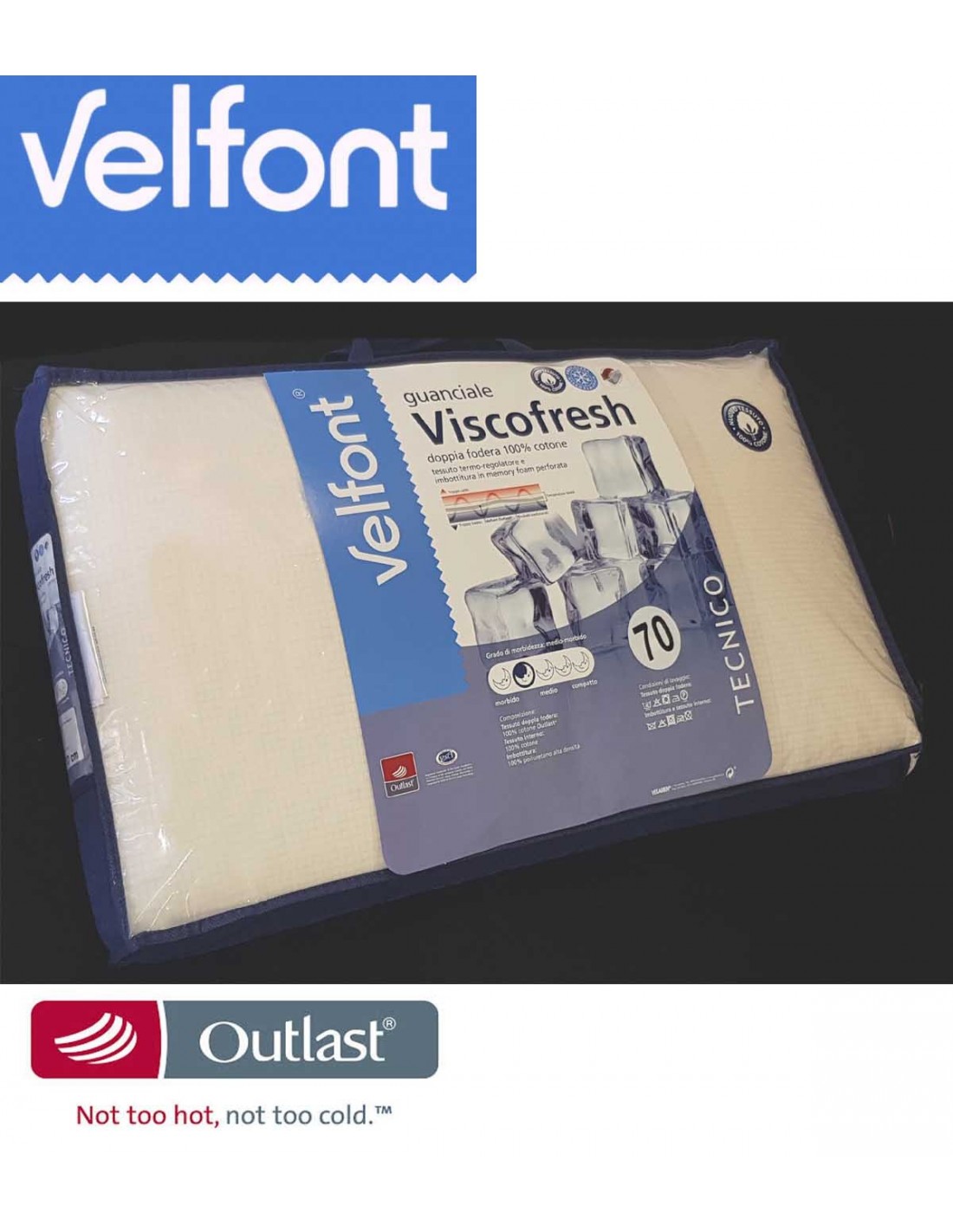 Outlast Memory Pillow Velfont Viscofresh