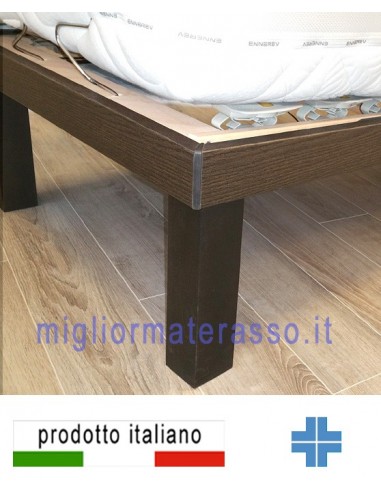 Finitura Rovere scuro con gamba quadra