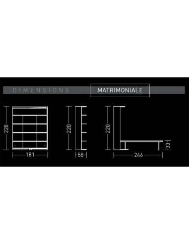Letto matrimoniale girevole misure
