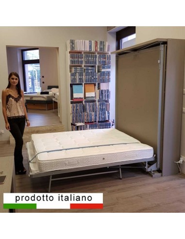 Letto matrimoniale girevole a scomparsa
