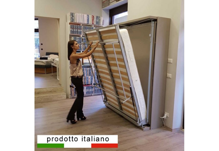 Letto matrimoniale girevole a scomparsa