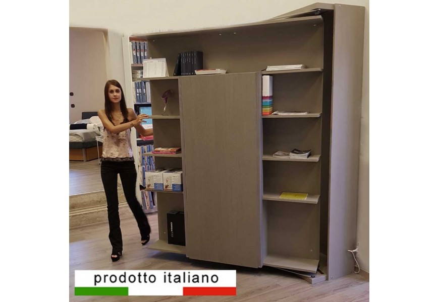 Rotating double bed wall