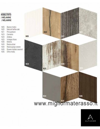 finitura del piano legno Rovere Nodato N20