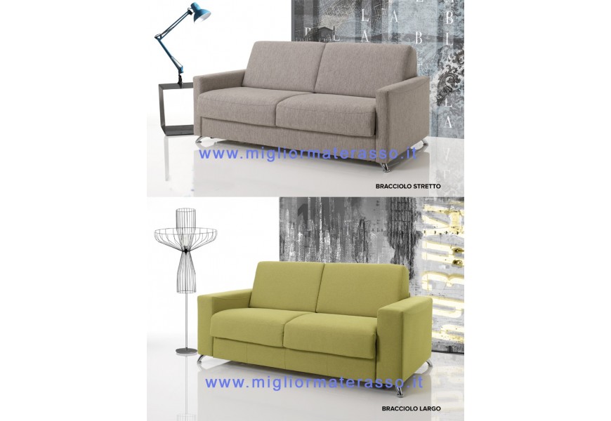 Divano Letto Ambrogio ecopelle