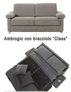Divano Letto Ambrogio ecopelle