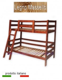 Letto a castello in legno