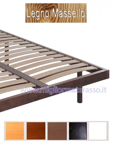 Letto con doghe flessibili
