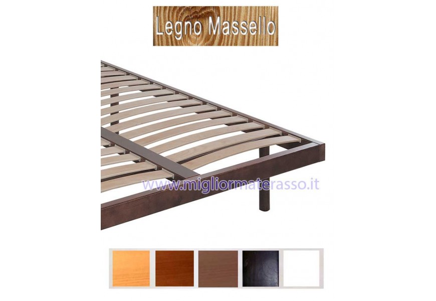 Letto con doghe flessibili