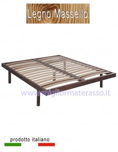 Letto con doghe flessibili