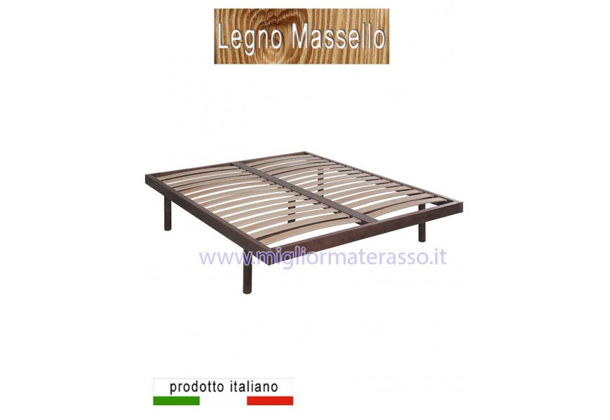Letto con doghe flessibili