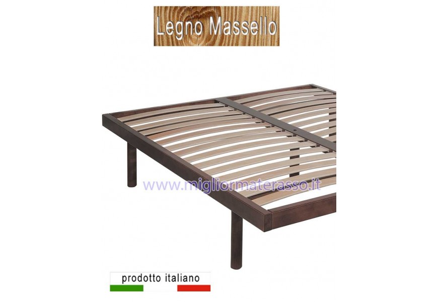 Letto con doghe flessibili