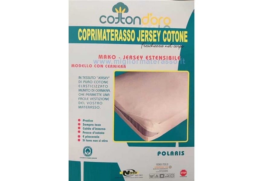 Coprimaterasso matrimoniale con zip 160x200