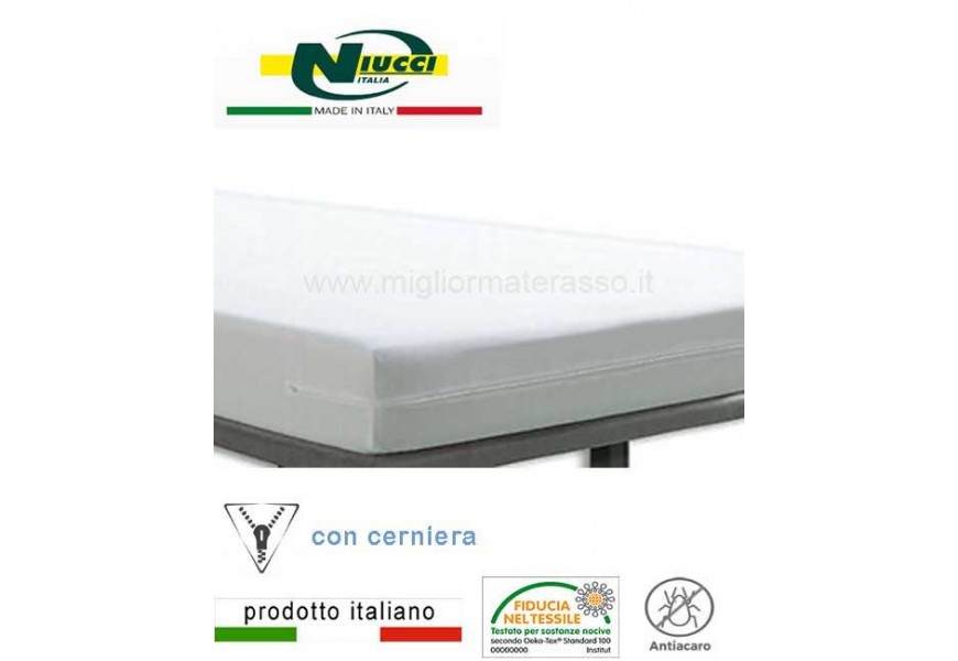 Coprimaterasso matrimoniale con zip 160x200