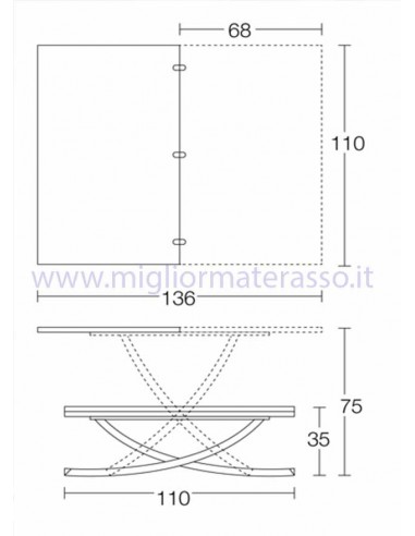 Sakura tavolo stile giapponese