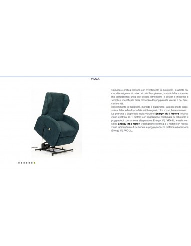 Poltrona a due motori alzapersona