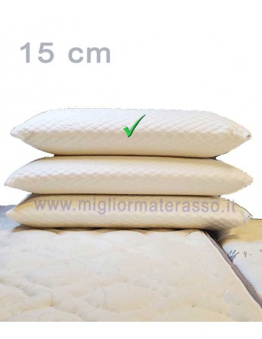 Cuscino Memory alto 15 cm