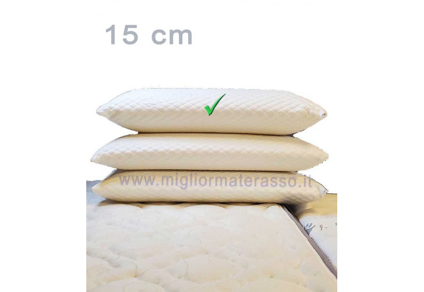 Cuscino Memory alto 15 cm