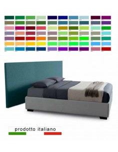 Testiera letto a muro in tessuto