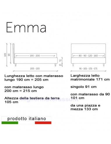 Letto Dal Minimo Ingombro Testiera Sottile