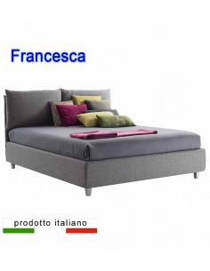 Letto Francesca matrimoniale con testiera a cuscini