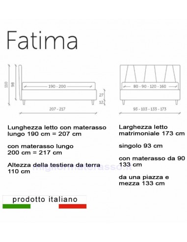Letto matrimoniale moderno