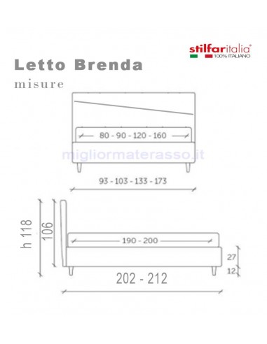 Stilfar Italian beds Brenda