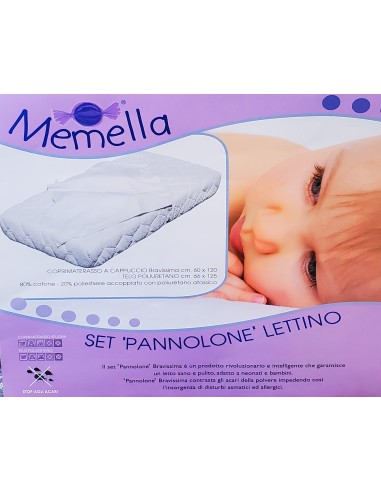 Coprimaterasso e traversa per lettino