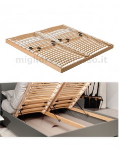 ergonomic wooden base for bed