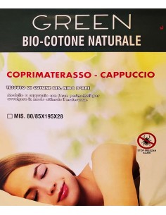 Coprimaterasso bio cotone naturale singolo