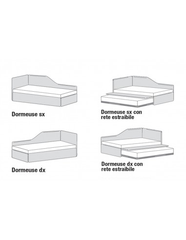Divano letto estraibile DOPPIO