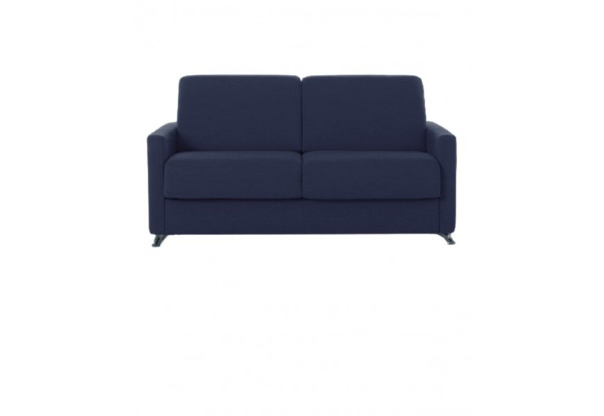 Divano Letto 3 posti in tessuto Blu