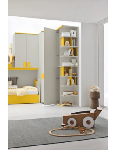 Cameretta soppalco con cabina armadio