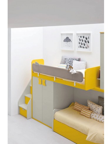 Cameretta soppalco con cabina armadio