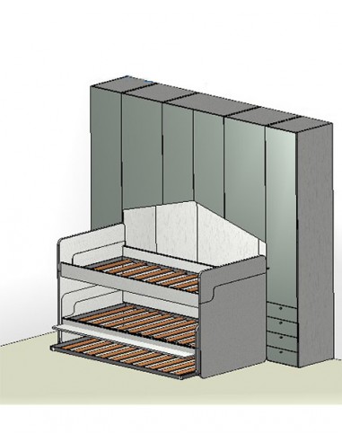 Kids Bedroom Colombini 3 beds