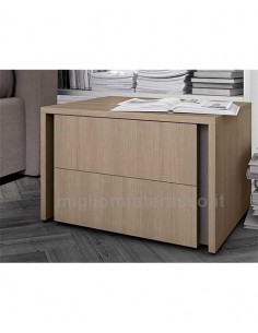 Two drawer Modern Nightstand 2