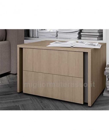 Two drawer Modern Nightstand