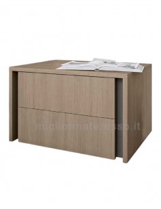 Two drawer Modern Nightstand