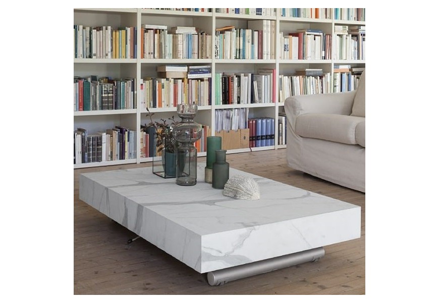 Tavolo Calypso Altacom bianco statuario pronta consegna