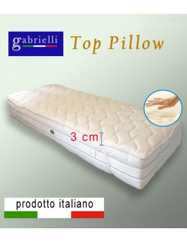 Memory foam pad 3 cm organic cotton